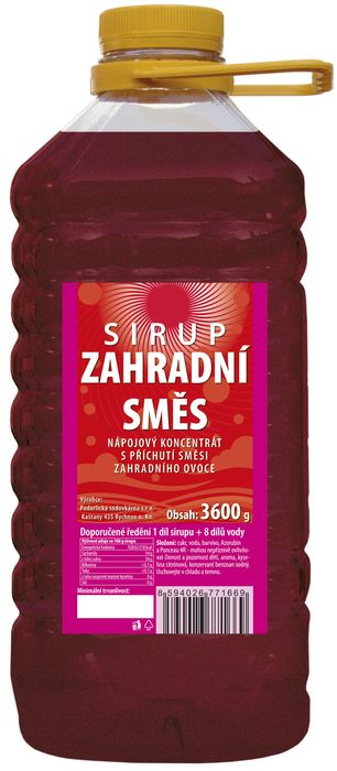 Sirup zahradní směs