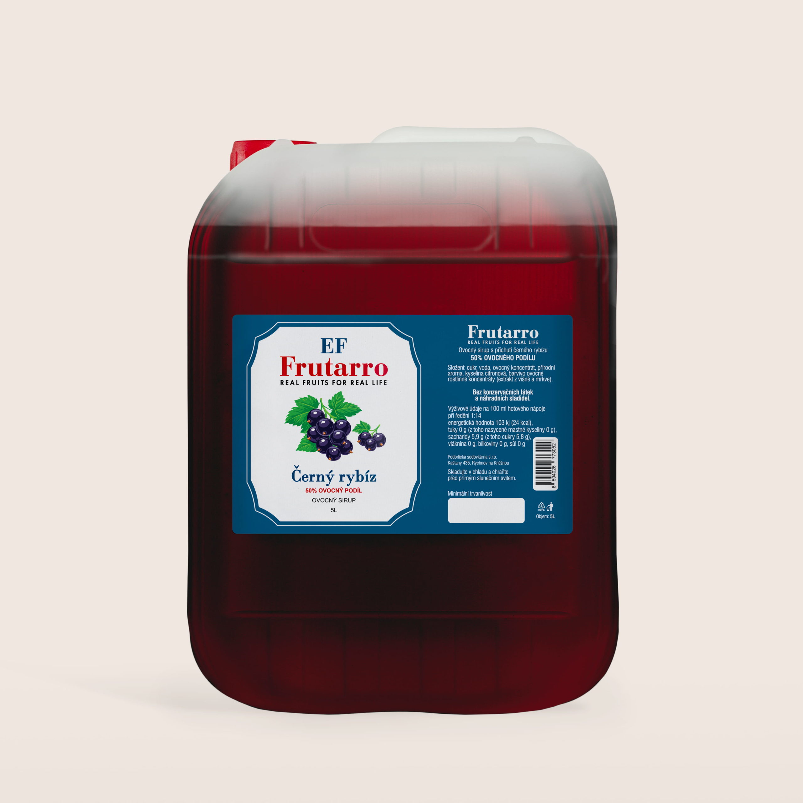 7 Frutaro kanystr c ryb 5l Ovocná limonáda Rychnovská Dobromila s příchutí hrušky