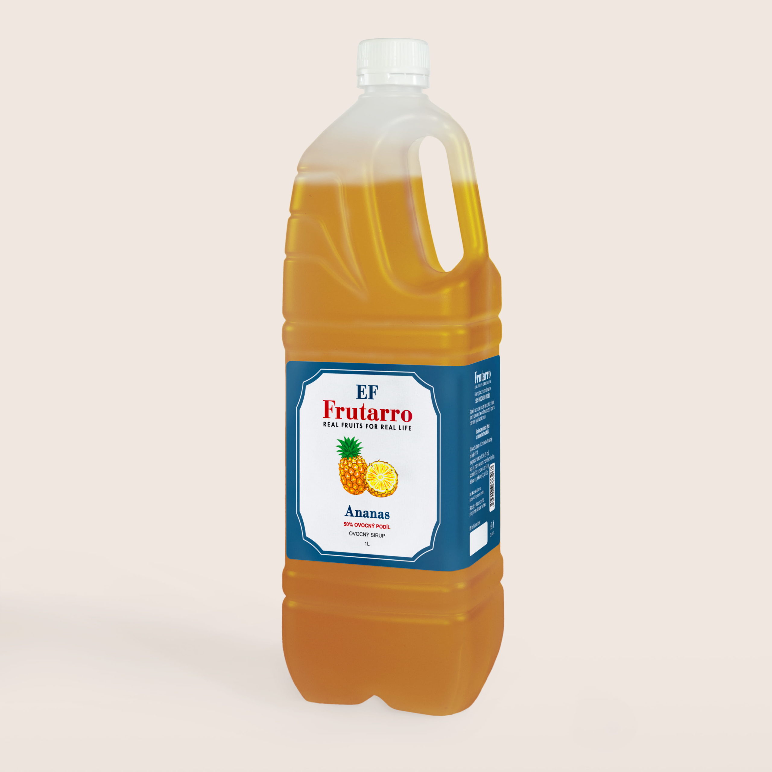 9 Frutaro kanystr ananas 1l Ovocná limonáda Rychnovská Dobromila s příchutí maliny